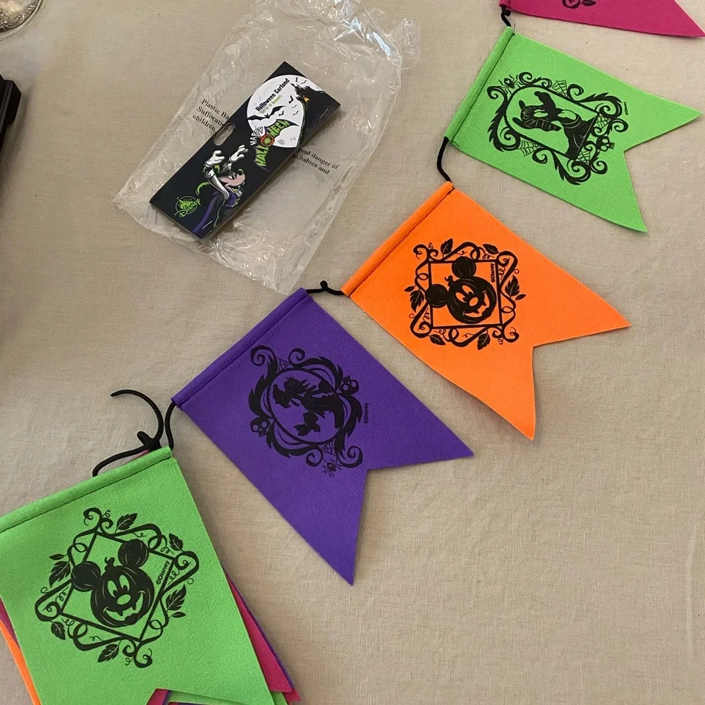 Disney Parks Halloween Garland Banner